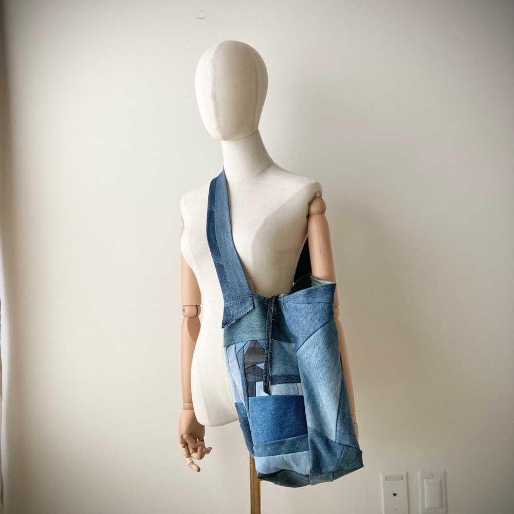 joodito origami japanese dumpling bag sling oversized slouchy hobo crossbody eco - Picture 4 of 10